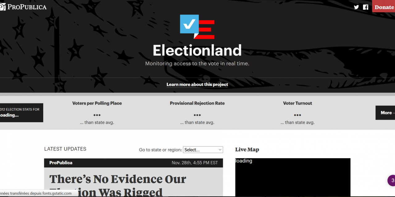 Electionland: ProPublica garde un oeil sur les votes