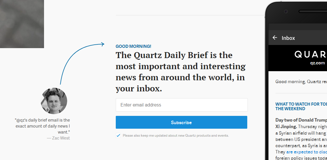 Quartz: ingrédients à succès