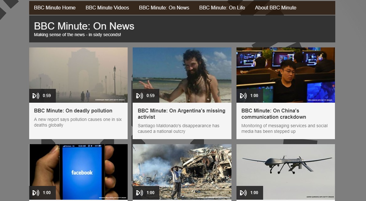 BBC Minute, s’enrichit d’un format vidéo pour l&rsquo;Afrique et le Moyen-Orient