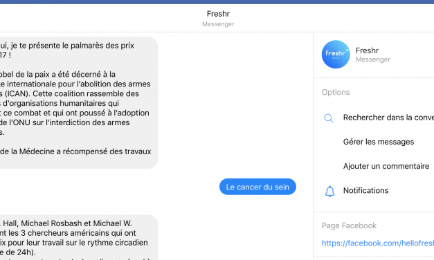 Freshr vous informe