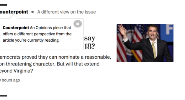 « Counterpoint » du Washington Post, pour sortir de sa « bulle d’information »