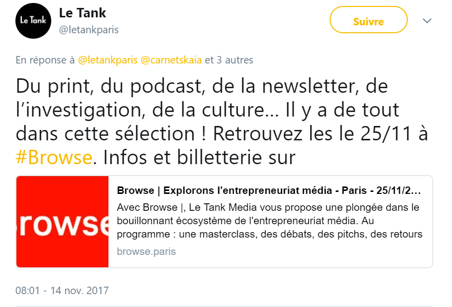 Le Tank Media dévoile les cinq finalistes de son programme d&rsquo;accompagnement